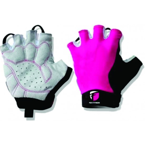 PINK CYCLE GLOVES