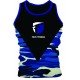 NEW FEVI FITNESS  V CUT CAMOUFLAGE GYM TANK TOP