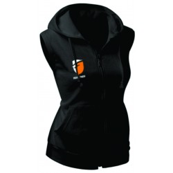 WOMEN ZIP UP VEST HOODIE