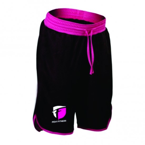 DOUBLE LAYERED 100% POLY MESH LADIES GYM SHORTS/ WOMENS MESH SHORTS