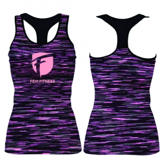 WOMEN TRI BLEND GYM TANK TOP