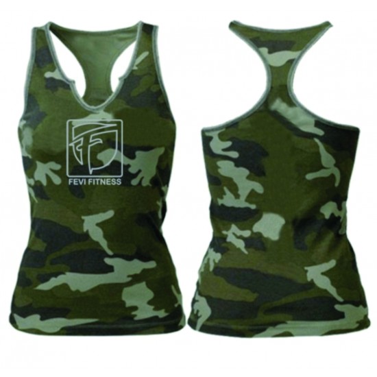 FULL SUBLIMATION CAMO PRINT WOMEN FITNESS TANK TOP