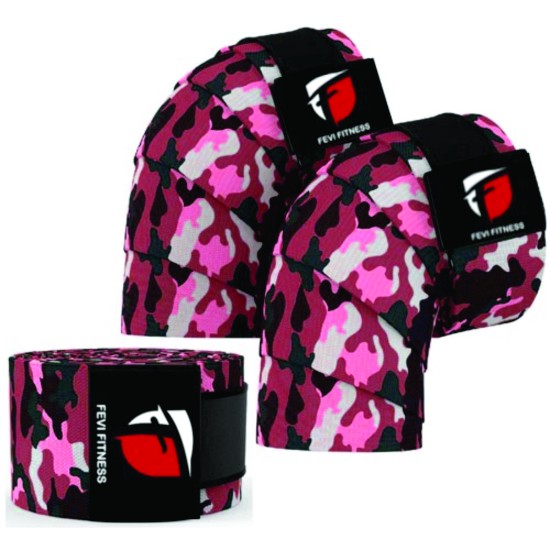 CAMOUFLAGE WEIGHTLIFTING KNEE WRAPS