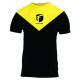 NEW FEVI FITNESS  COTTON CONTRAST V-CUT PANELS T SHIRT