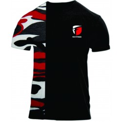 NEW FEVI FITNESS  DESIGN COTTON CAMOUFLAGE SIDE PANELS T SHIRT