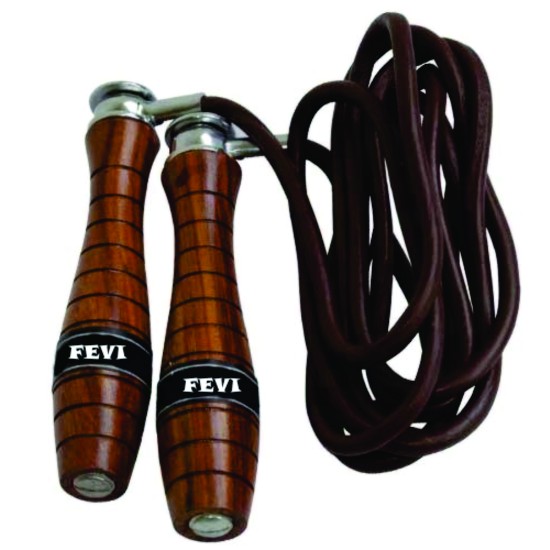 PRO LEATHER SKIPPING SPEED ROPE ADJUSTABLE WEIGHTED FITNESS WORKOUT JUMPING