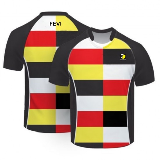 Digital Heat Transfer Sublimation High Quality Fabric Unisex Rugby Jerseys