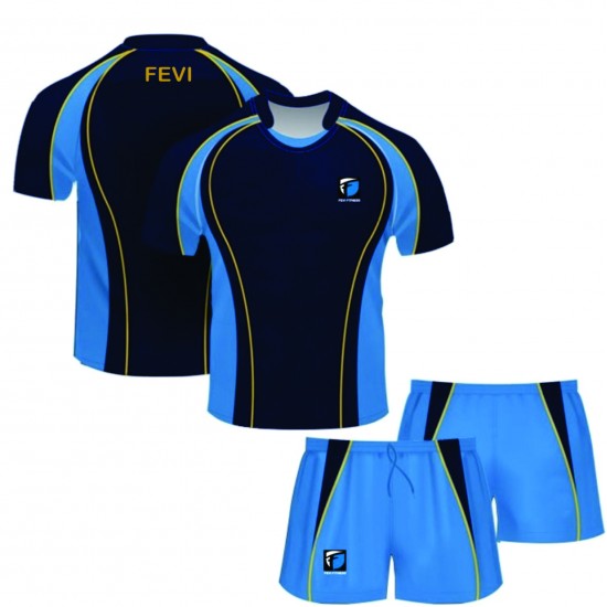 SUBLIMATED RUGBY JERSEY & RUGBY SHORTS/ ENDURO RUGBY JERSEYS