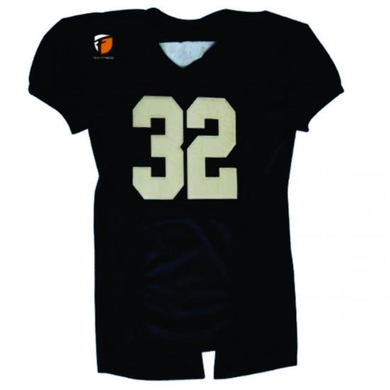 BLACK CUSTOM AMERICAN FOOTBALL JERSEYS