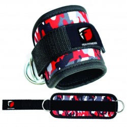 RED CAMO ANKLE FITNESS GYM STRAPS