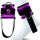 WEIGHTLIFTING FITNESS GYM 3-D RING DESIGN PADDED ANKLE STRAPS