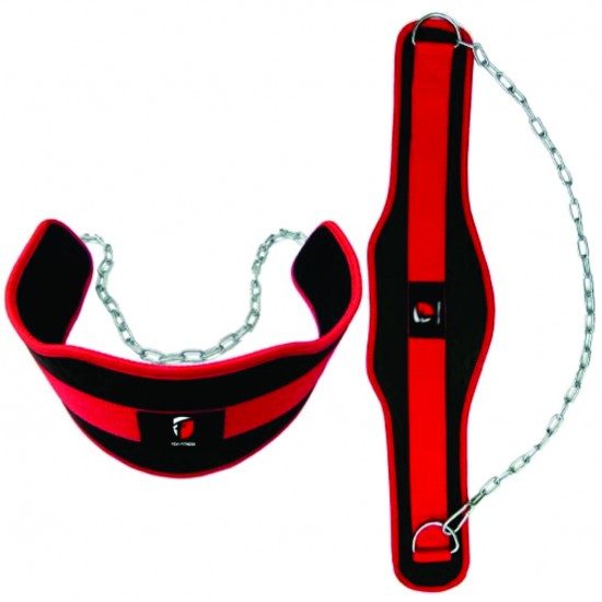 BODY CONTOUR NEOPRENE DIPPING BELT WITH HEAVY DUTY CHAIN