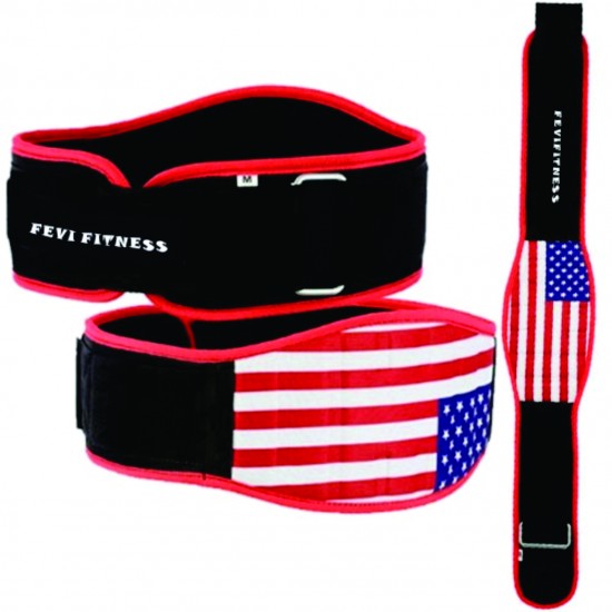 US FLAG WEIGHT LIFTING TRAINING BELT