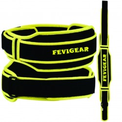 WEIGHT LIFTING TRAINING BELT YELLOW BLACK DOUBLE SUPPORT BRACE