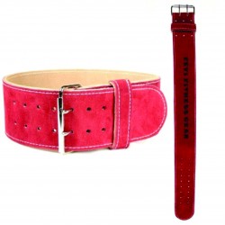 4" SUEDE LEATHER POWER LIFTING BELT