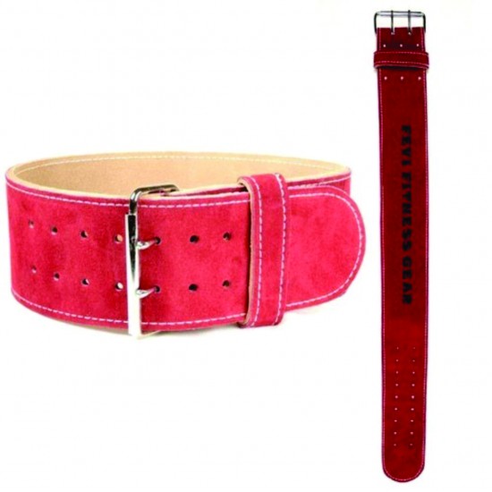 4" SUEDE LEATHER POWER LIFTING BELT