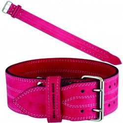 PINK POWER WEIGHT LIFTING TRAINING LEATHER BELT